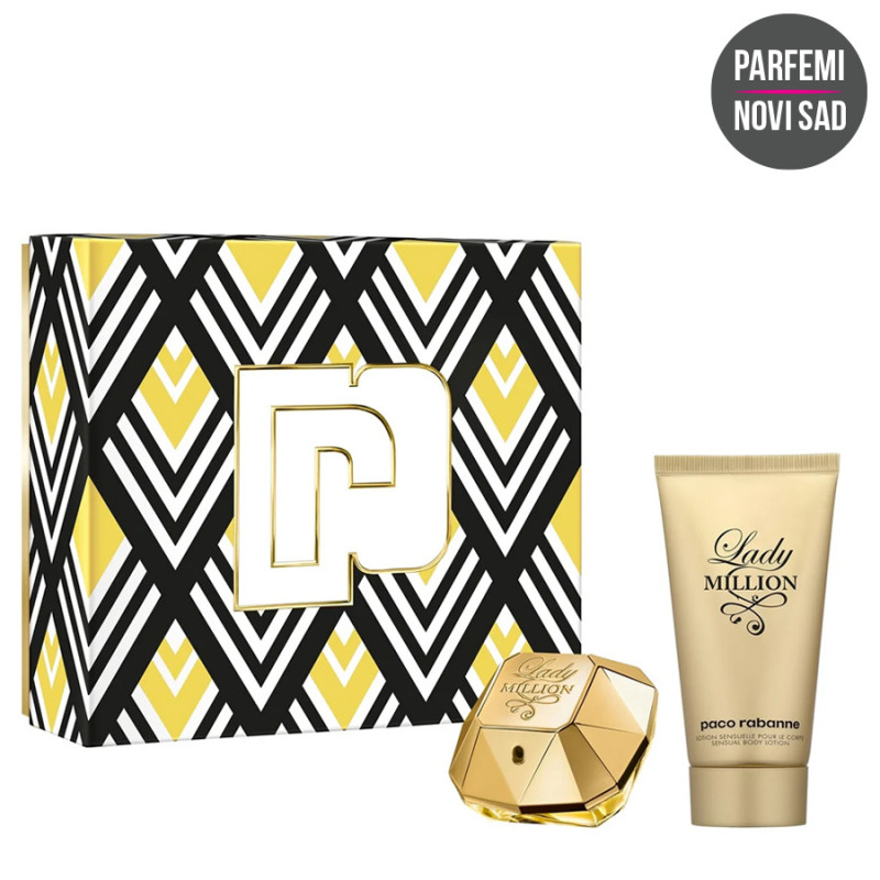 PACO RABANNE LADY MILLION EDP 50ml + BODY  LOTION 75ml