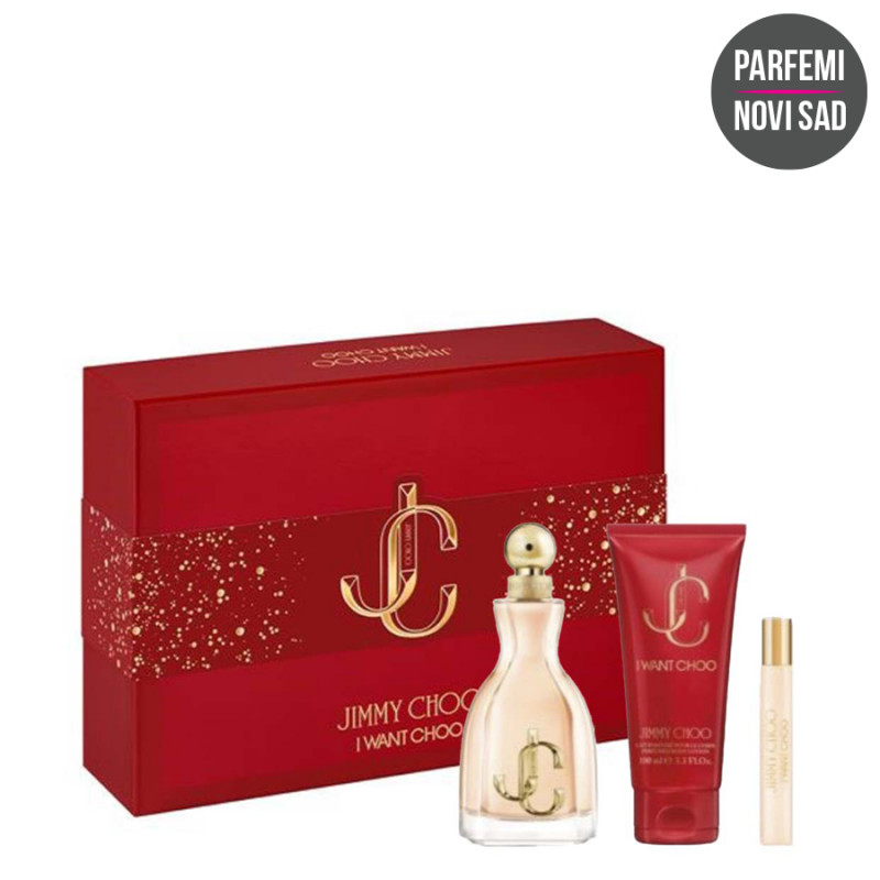 JIMMY CHOO WANT CHOO EDP 100ml+BODY LOTION 100ml + MINIJATURA 7,5ml