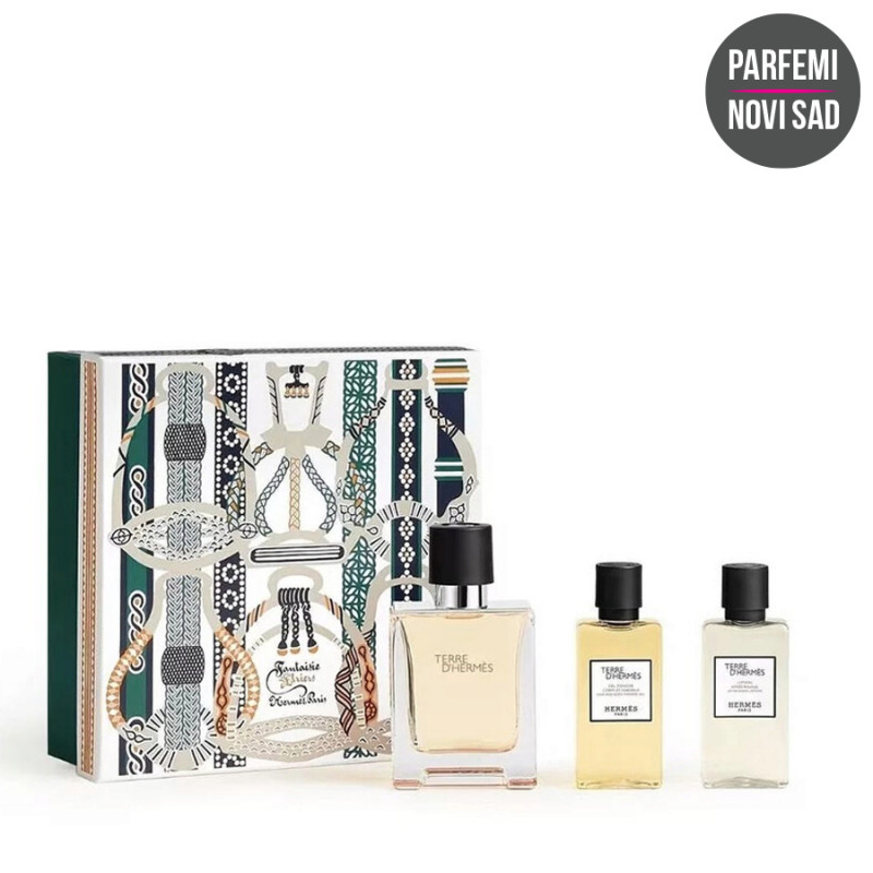 HERMES TERRE D'HERMES EDT 50ml + SHOWER GEL 40ml + AFTER SHAVE LOTION 40ml